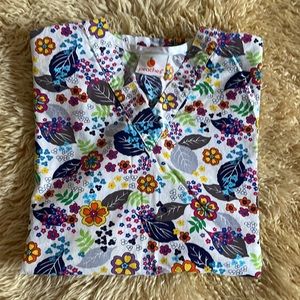 Peaches Scrub Top